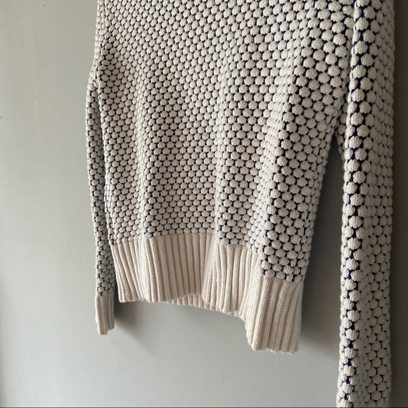 Vintage Navy & White Nubby Sweater - Picture 3 of 5